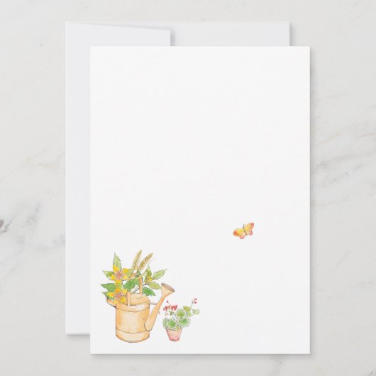 Girl Peter Rabbit Birthday Party Invitation Kaart (Achterkant)