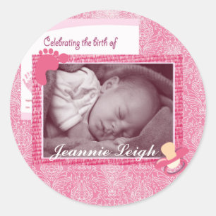 Girl Photo Keepomwille Ronde Sticker