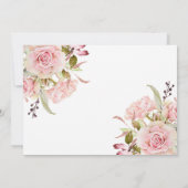Girl Photo Roos Gold | Floral Aankondiging (Achterkant)