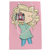 Girl Photographer Medium Cadeauzakje (Voorkant)