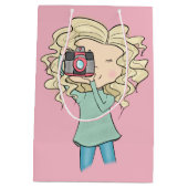 Girl Photographer Medium Cadeauzakje (Achterkant)