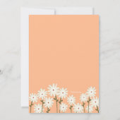 Girl Pick Flowers Birthday Party Kaart (Achterkant)