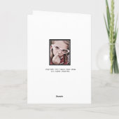 Girl Picking Nose Birthday Card Kaart (Achterkant)