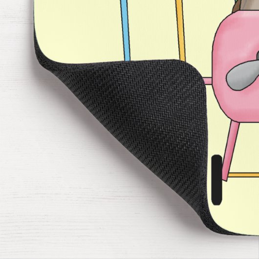 Girl Pilot T-shirts en Gifts Muismat (Hoek)