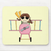 Girl Pilot T-shirts en Gifts Muismat (Voorkant)