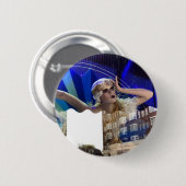 Girl pin ronde button 5,7 cm (Voorkant /achterkant)