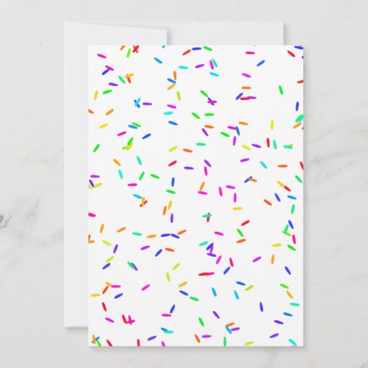 Girl Piñata 5th Birthday Invitations (Achterkant)