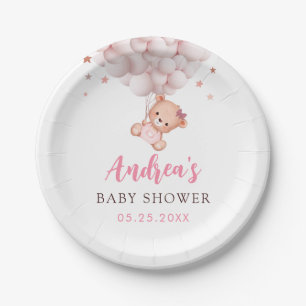 Girl Pink Beer Baby shower Paper Borden Papieren Bordje