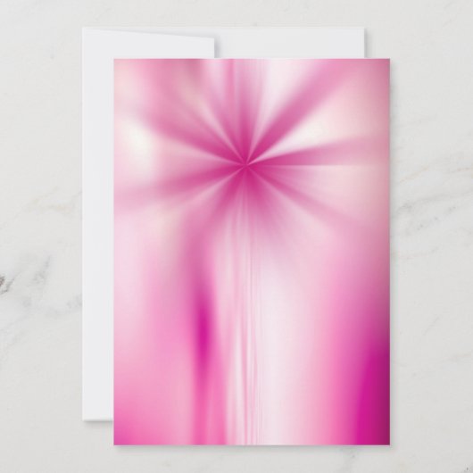 Girl Pink Birthday Party Invitation Kaart (Achterkant)