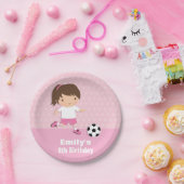 Girl Pink Birthday Party Supplies Borden Papieren Bordje (Feest)