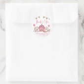Girl Pink Boerderij Baby shower Dank je Sticker (Tas)