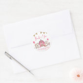Girl Pink Boerderij Baby shower Dank je Sticker (Envelop)