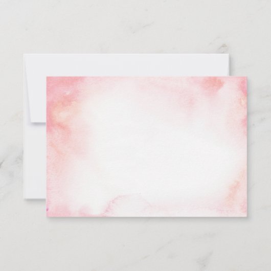 Girl Pink Boerderij Baby shower Hartelijk dank Bedankkaart (Achterkant)