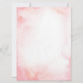 Girl Pink Boerderij Baby shower Kaart (Achterkant)