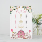 Girl Pink Boerderij Baby Traits (Staand voorkant)