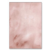 Girl Pink Bow Shell Baby Shower Table Number Kaart (Achterkant)