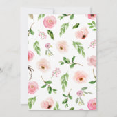 Girl Pink Farm Baby Shower Kaart (Achterkant)