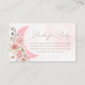 Girl Pink Moon Books voor Baby Informatiekaartje (Voorkant)
