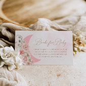 Girl Pink Moon Books voor Baby Informatiekaartje