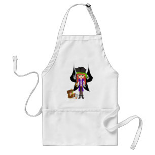 Girl Pirate Faery met Treasure en Flag Apron Standaard Schort
