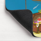 Girl Pirate met Treasure Chest Mousepad Muismat (Hoek)