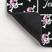 Girl Pirate Skull en Crossbones Muismat (Hoek)