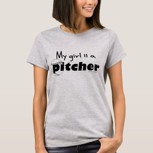 Girl Pitcher T-shirt (Voorkant)