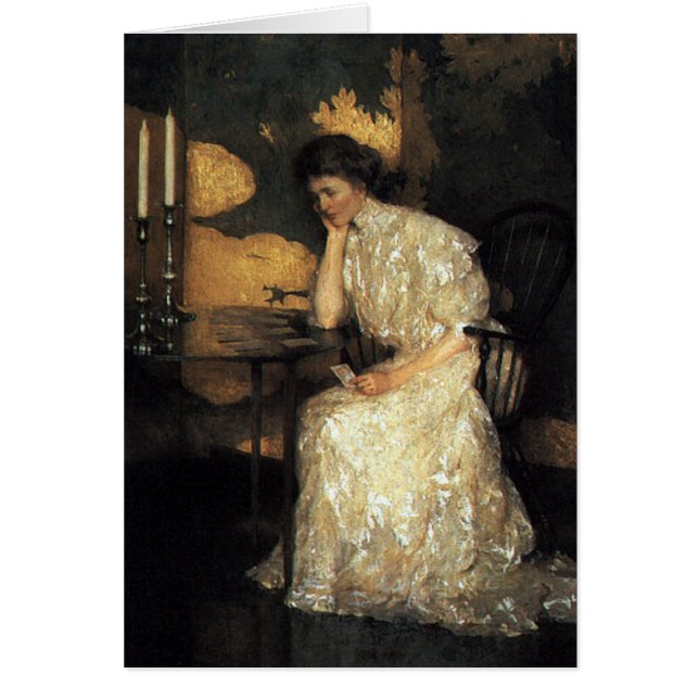 Girl Play Solitaire (Voorkant)