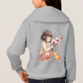 Girl playing with the Cat (Achterkant)