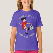 Girl Plays Soccer T-shirt (Voorkant)