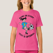 Girl Plays Soccer T-shirt (Voorkant)