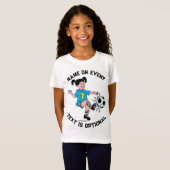 Girl Plays Soccer T-shirt (Voorkant volledig)
