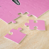 Girl Pole Vaulting - Blauw (licht) Legpuzzel (Zijkant)