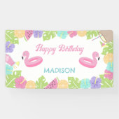 Girl Pool party Banner (Horizontaal)