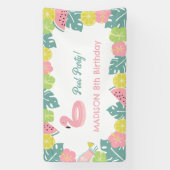Girl Pool party Banner (Verticaal)