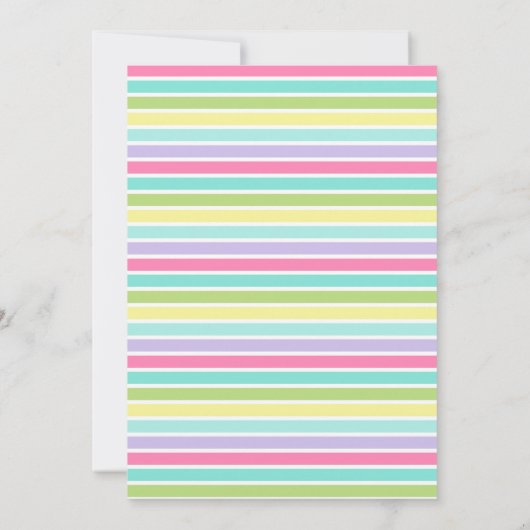 Girl Pool party Kaart (Achterkant)