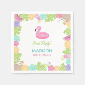 Girl Pool party Servet (Voorkant)