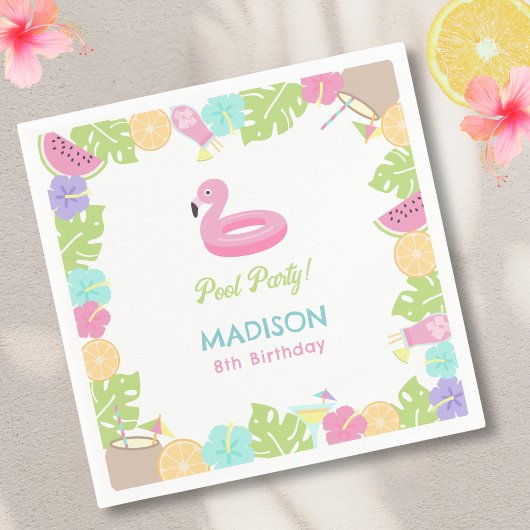 Girl Pool party Servet