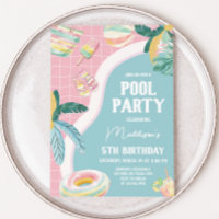 Girl Pool Party Verjaardagsfeestje