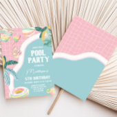 Girl Pool Party Verjaardagsfeestje Kaart