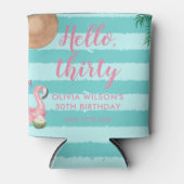 Girl Pool Verjaardagsfeestje Blikjeskoeler (Voorkant)