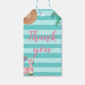 Girl Pool Verjaardagsfeestje Cadeaulabel (Voorkant)