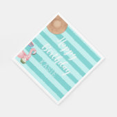 Girl Pool Verjaardagsfeestje Servet (Hoek)