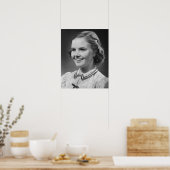 Girl Posing in Studio Poster (Keuken)