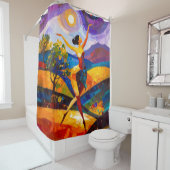 Girl Power 001 Douchegordijn (In situ)