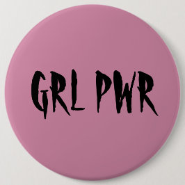 Girl Power Badge roze Ronde Button 6,0 Cm