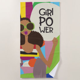 Girl Power Beach Towel Strandlaken