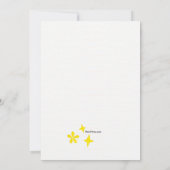 Girl Power Birthday Party Kaart (Achterkant)