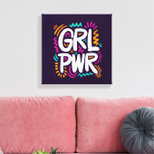 Girl Power Canvas Afdruk (Insitu (Woonkamer))