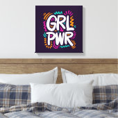 Girl Power Canvas Afdruk (Insitu (Slaapkamer))